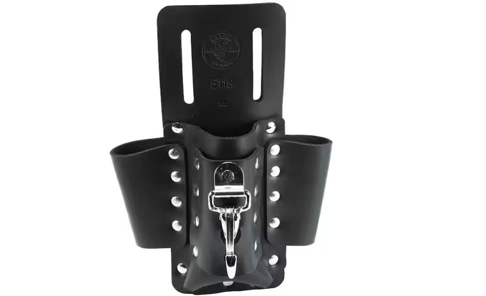KLEIN TOOLS (SMALL) Electrician Leather Multi Tool Belt 4 Pocket Pouch (NEW)