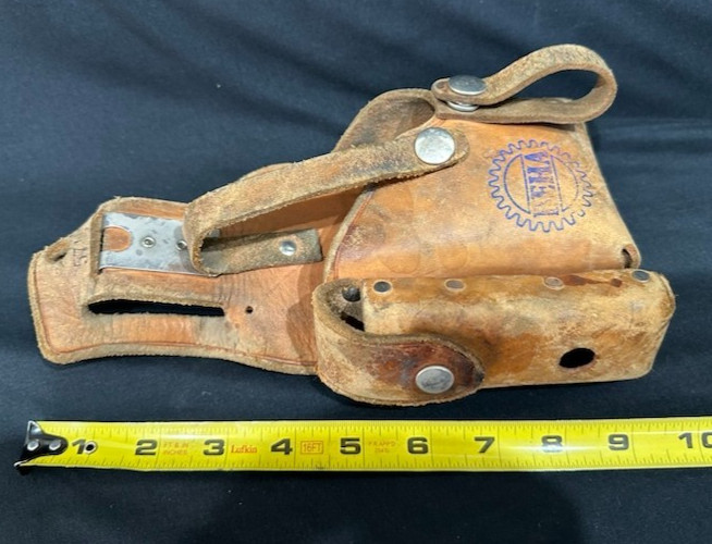 BEHA / Schell Leather Holster/Pouch for Gas Lamp Tester & Leads – Holster Only