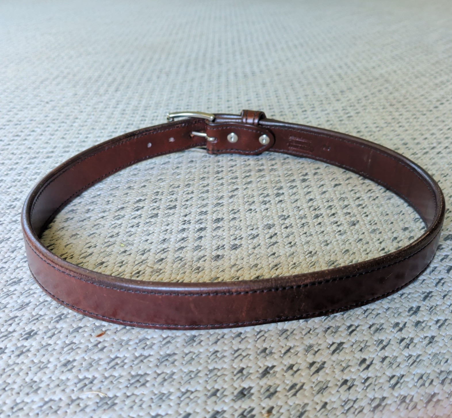 Vtg OCCIDENTAL Leather 5008 1.5″ W35-39 Working Mans Belt America’s Best 37″ VG+