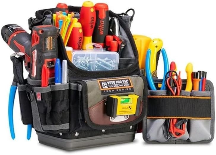 Pro Pac TP6B: Lightweight Waterproof Tool Pouch with 25 Organized Compartments