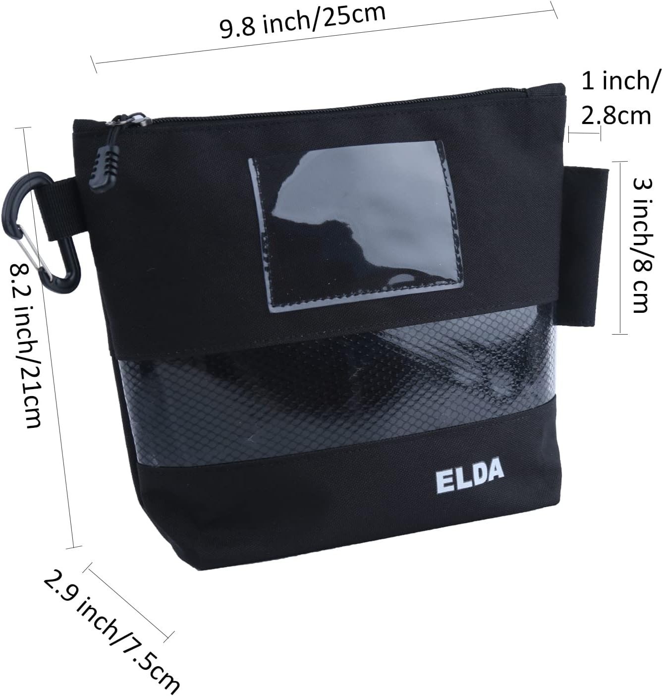 ELDA 2 Pack Stand-Up Tool Pouch Zipper Bag Organizer Waterproof Storage Bag