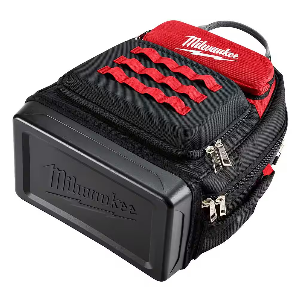 15 In. Ultimate Jobsite Backpack with 12 In. Zipper Tool Bag in Multi-Color (3-P