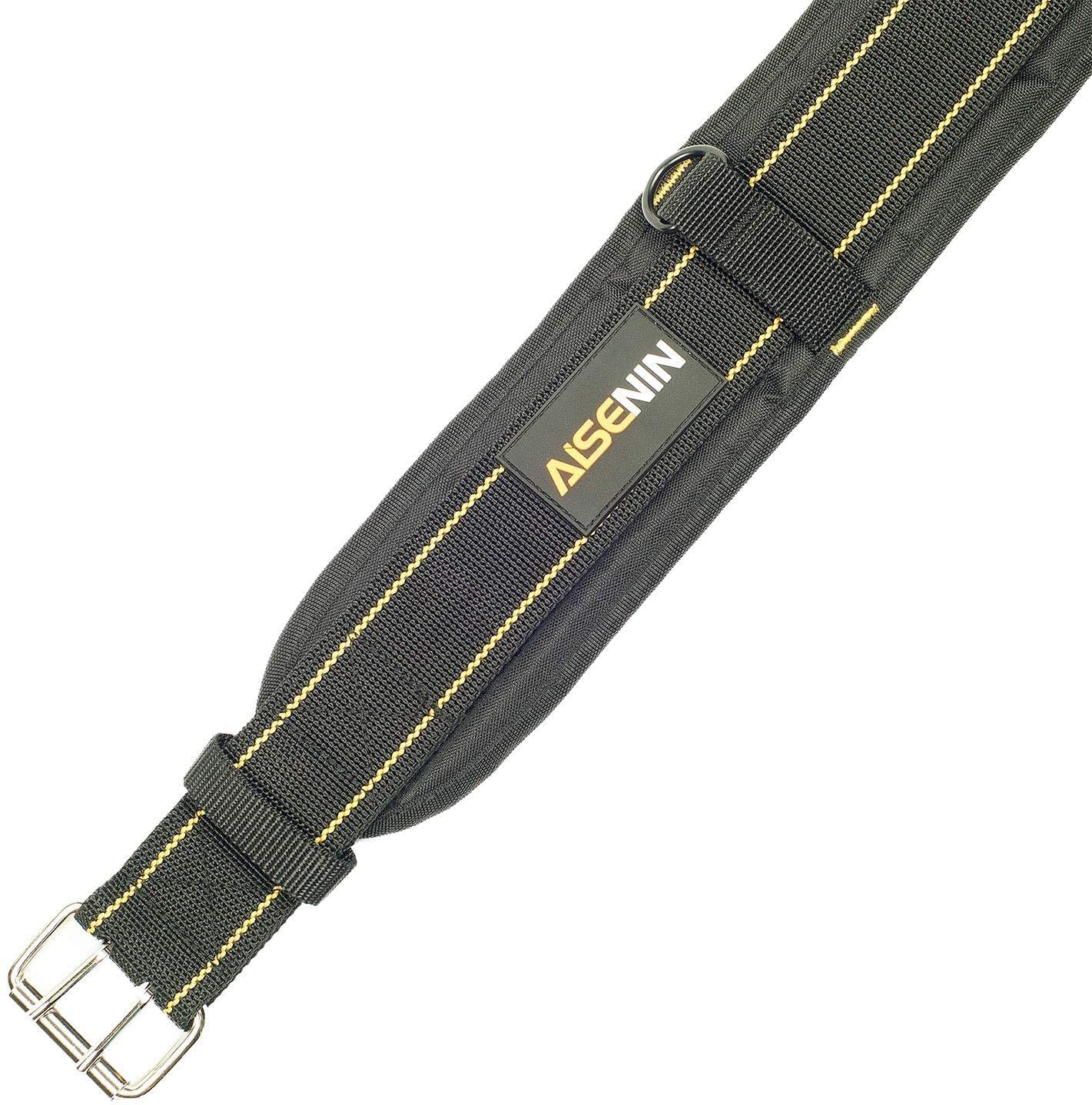 3 Inch Padded Tool Belt Heavy Duty Work Yellow Black Carpenter Construction
