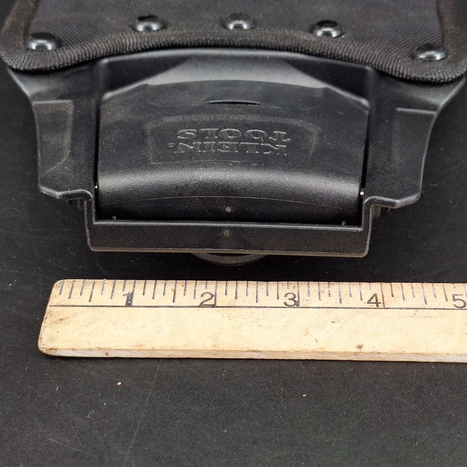 Klein Tools Tradesman Pro Modular Piping Pouch with a quick-release belt clip