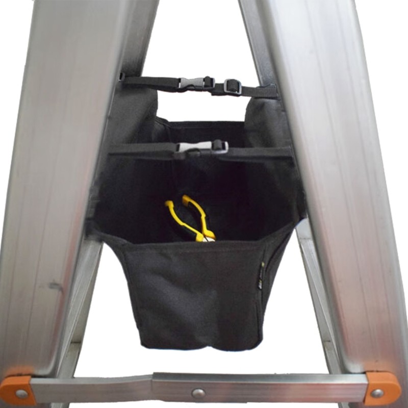 Industrial Ladder Organizer Bag Reinforced Stitching Ergonomic Layout Tool
