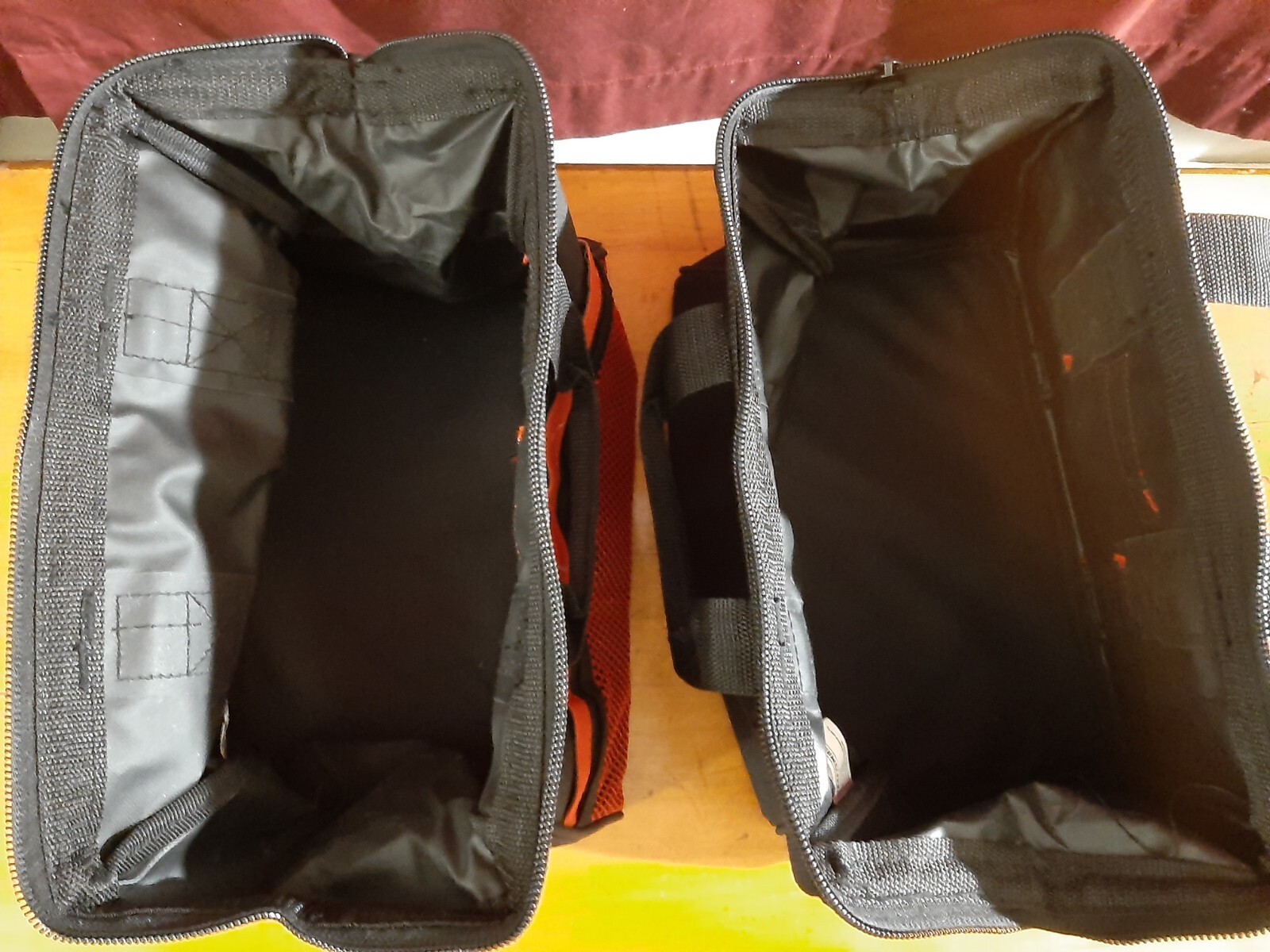 Lot of 2 Craftsman 13″ Tool Canvas Carry Tote Bag with Zipper Red and Black NWOT