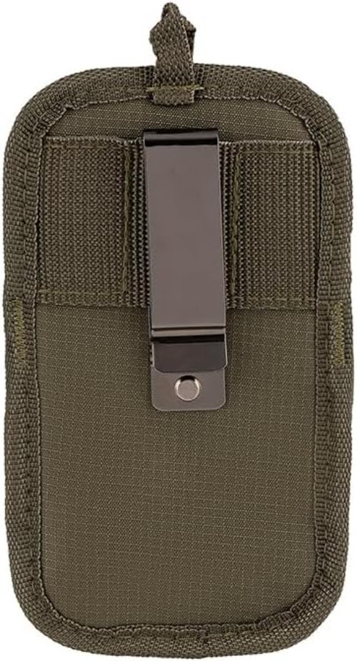 Double-Barrel Tool Pouch in Green – Durable Ripstop Fabric Storage Solution