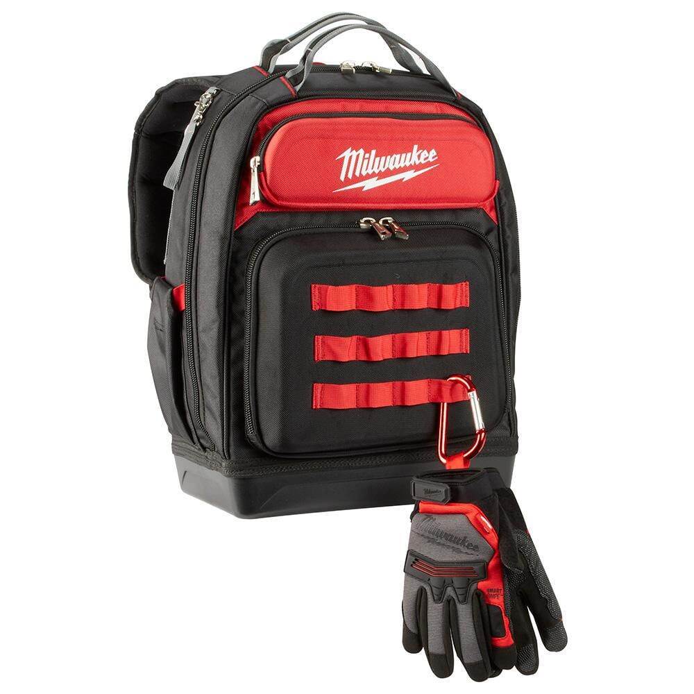 Milwaukee Jobsite Backpack Heavy-Duty Tear-Resistant Tool Storage Hardshell