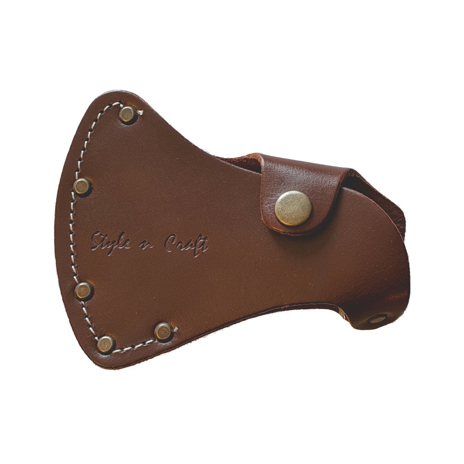 Style n Craft 98026 -Sportsman’s Axe Sheath in Dark Tan Heavy Top Grain Leather