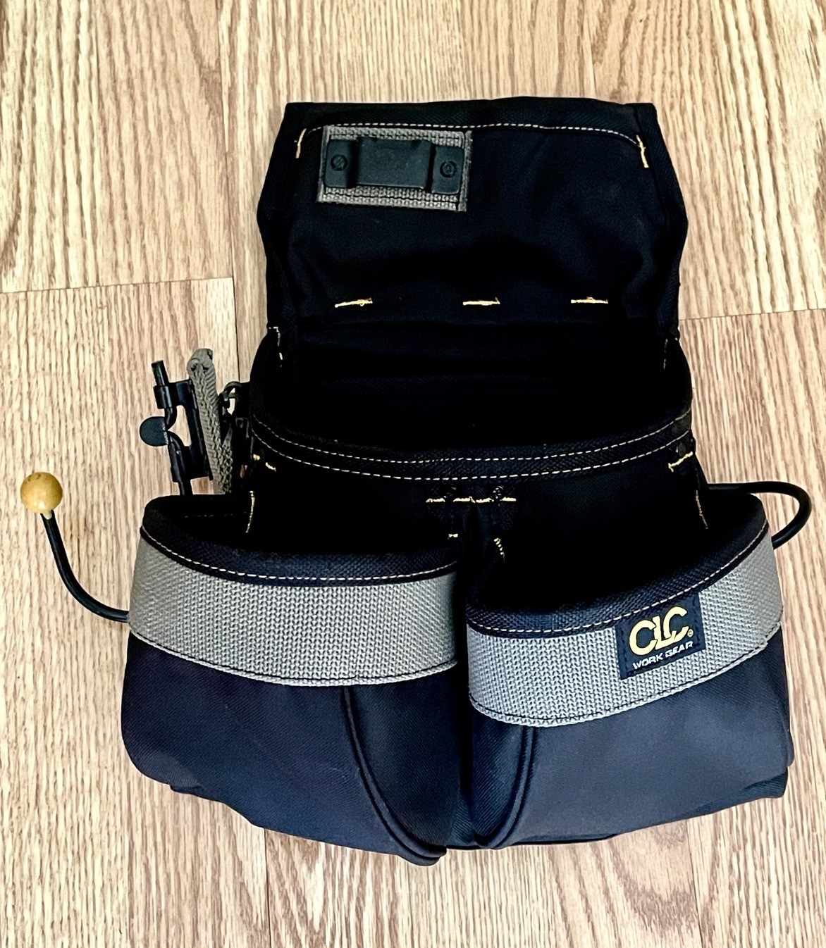 CLC Custom Leathercraft PK1836 Nail & Tool Bag with Poly Belt – 5 Pockets