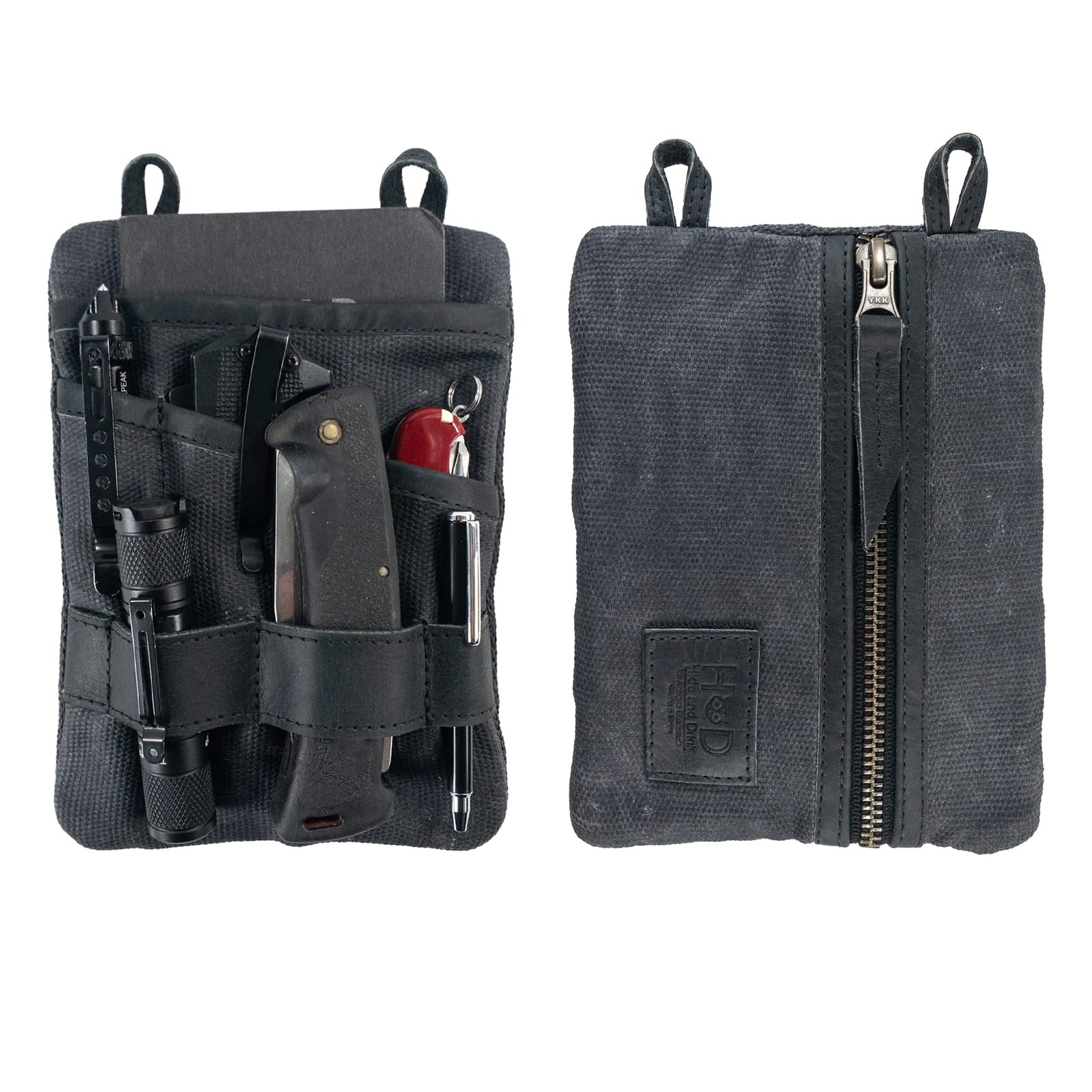 Hide & Drink, Multi-Tool Pocket Pouch XL, Compact Multipurpose EDC Zippered B…