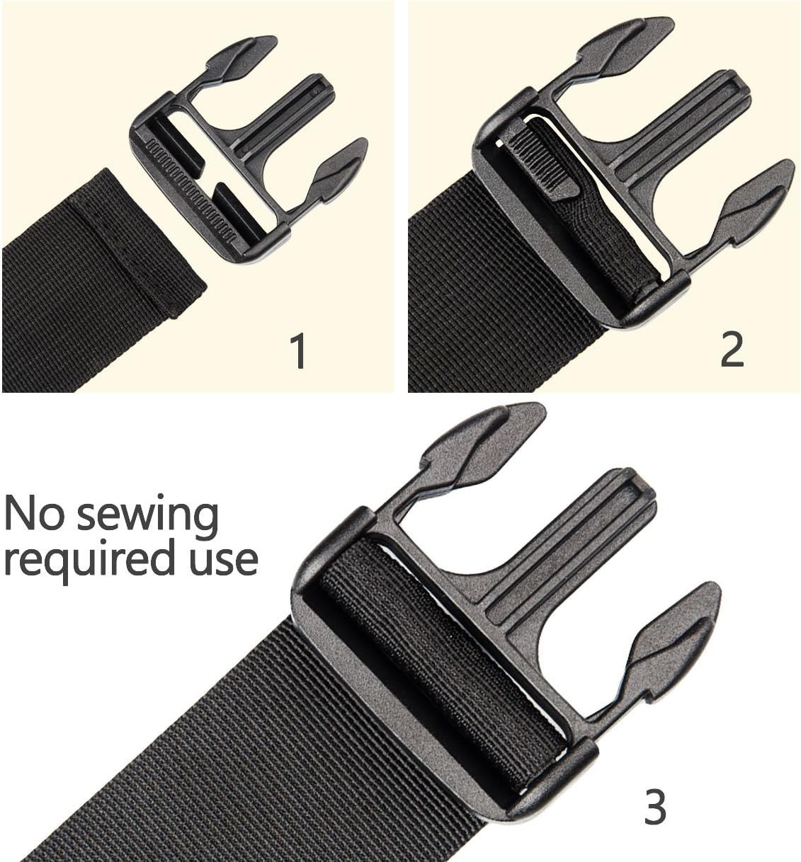 Plastic Buckle Repair Kit Quick Release Buckles No Sewing Needed for Backpack…