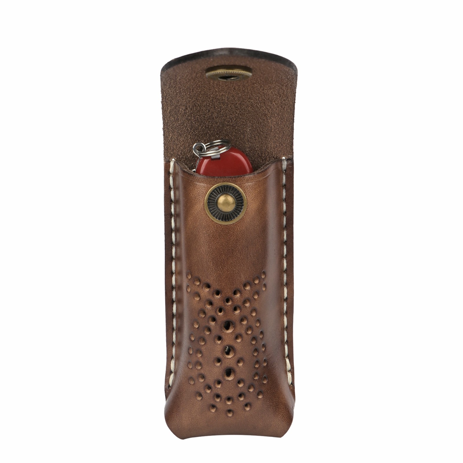 Leather Pocket Knife Sheath For Trapper Folding Blade Knives Case Belt Pouch