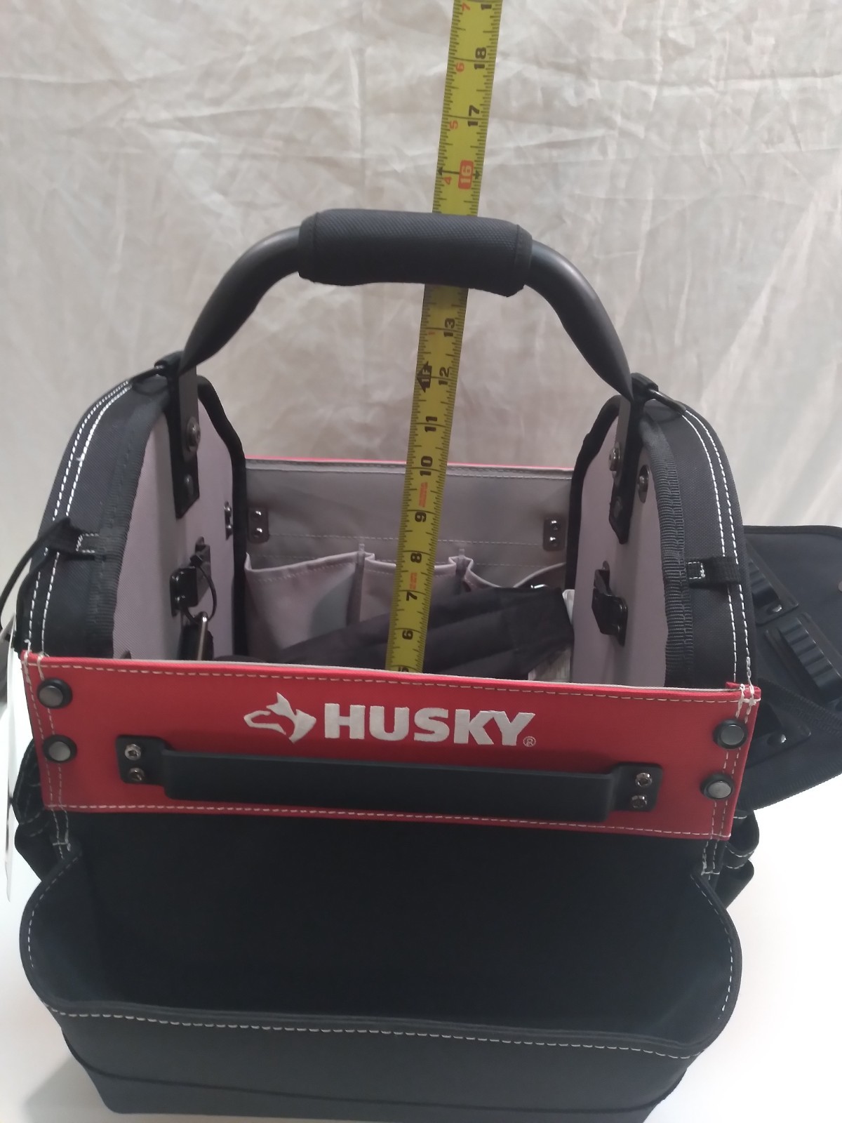 New Husky 12″ Tool Bag Electrician TOTE All Purpose Tote Cleaning Supply Holder