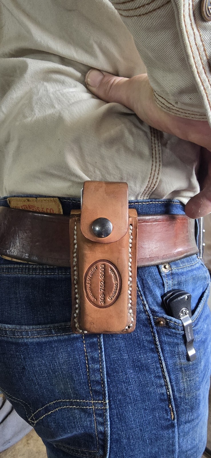 Heavy Duty Leather Belt Holster Sheath Pliers Knipex Klein Custom Contractor
