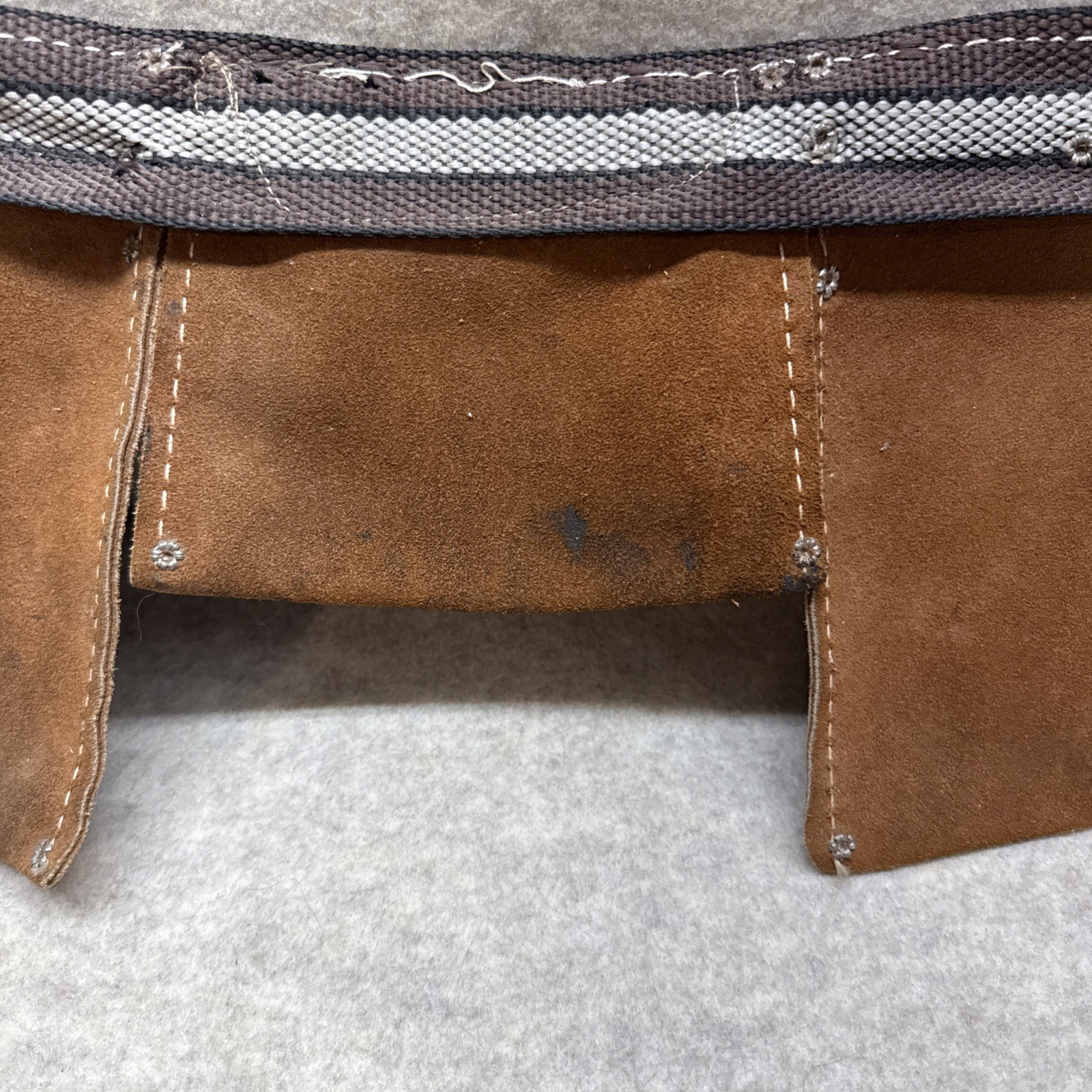 NICHOLAS Work Gear Suede Cowhide No. 497 Tool Pouch Belt Adjustable USA Made