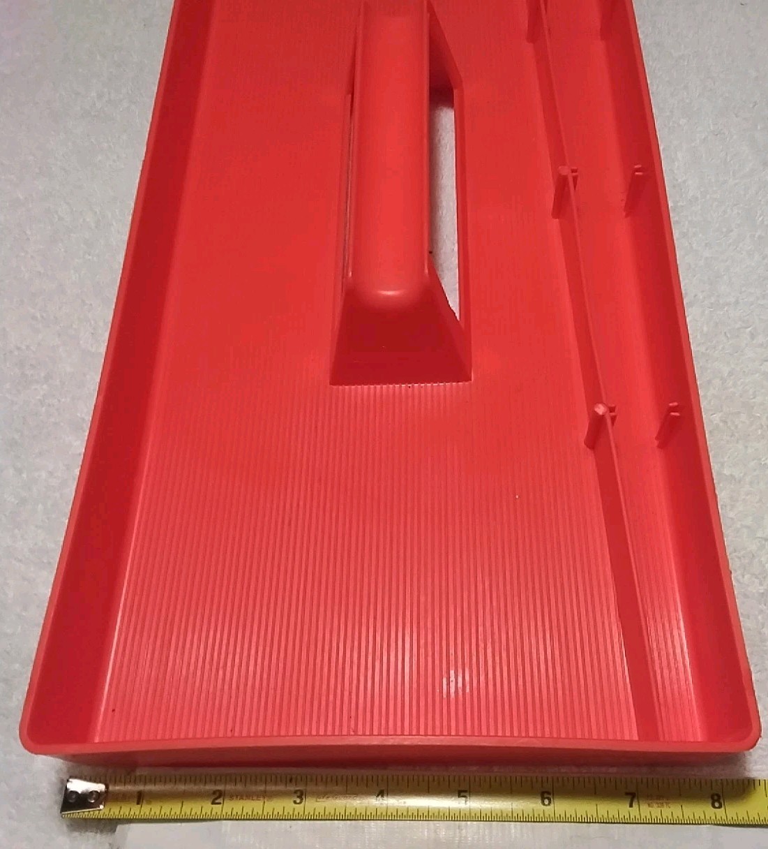ORANGE PLASTIC UTILITY TOTE 18″×8-1/2″×2″ » HEAVY DUTY «