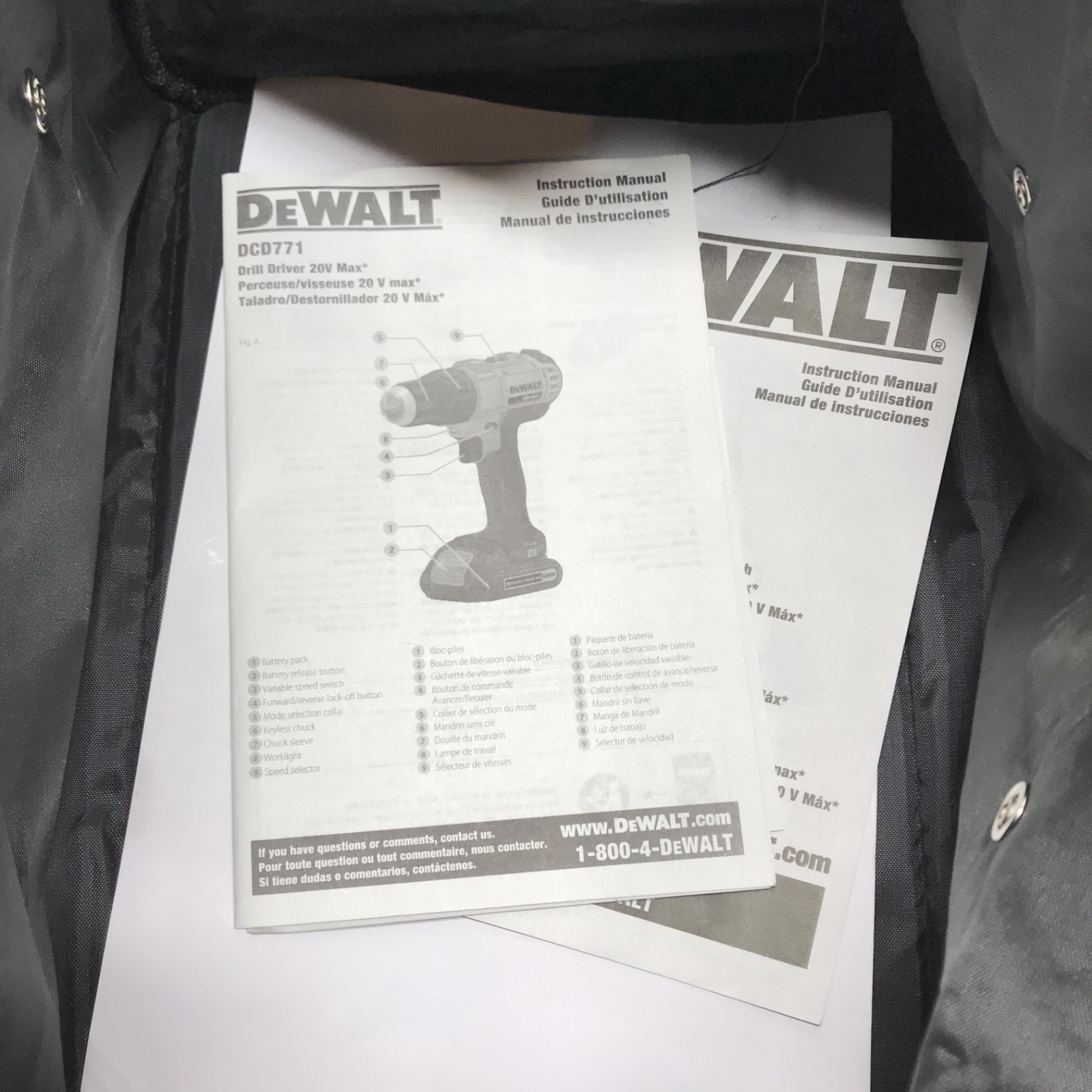 New Dewalt Heavy Duty Ballistic Nylon 13″ Tool Bag Construction 13x10x10 Inch