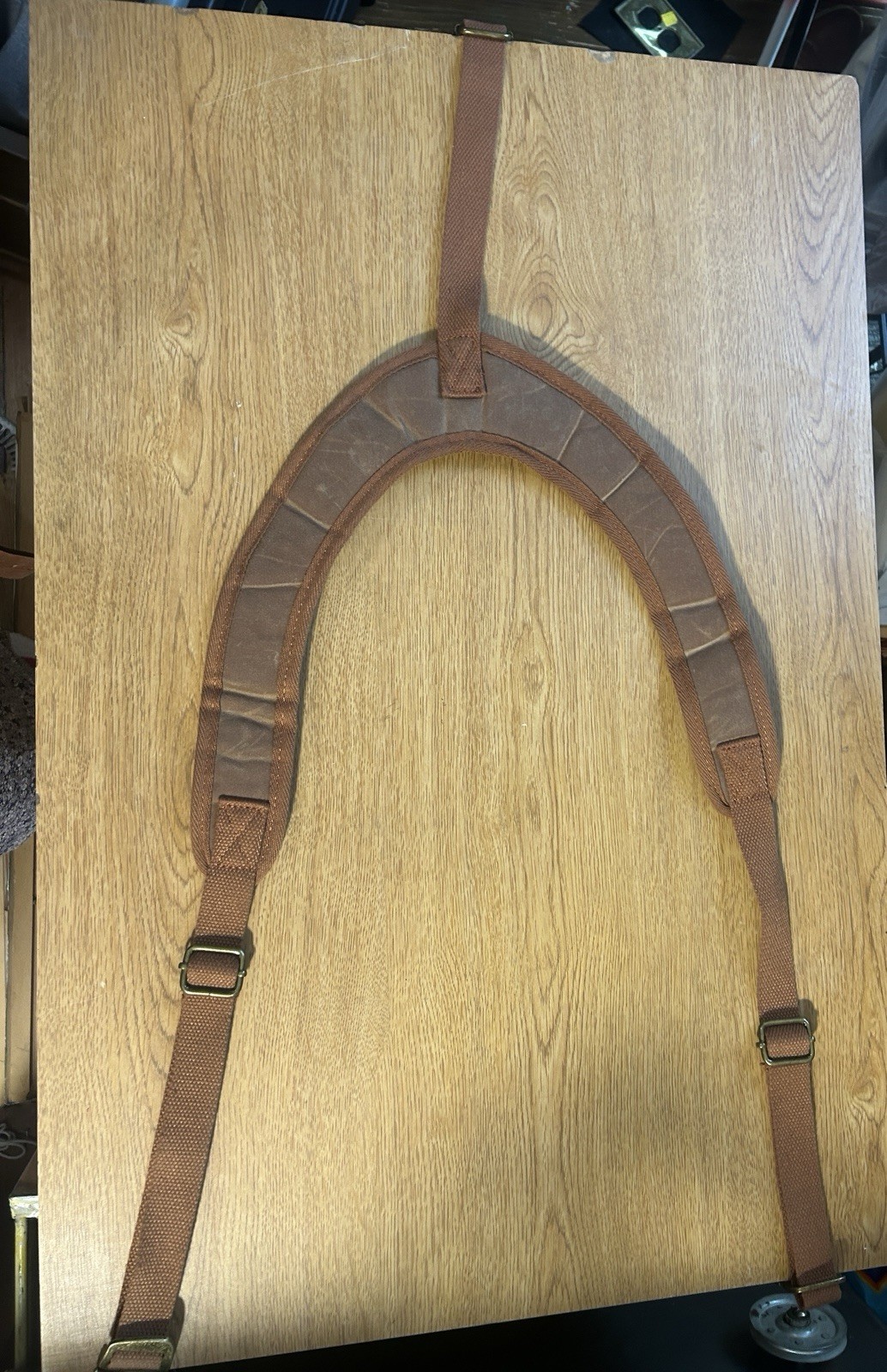 TourbonFramers Carpentry Tool Belt Pouch Harness Rig Canvas Leather Brown