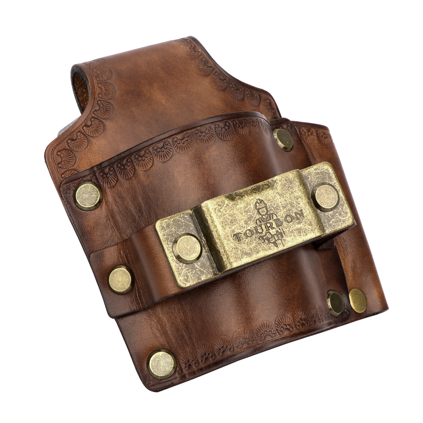 Tourbon Leather 3-in-1 Tools Belt Pouch Hammer Holster Tape Measure Holder Case