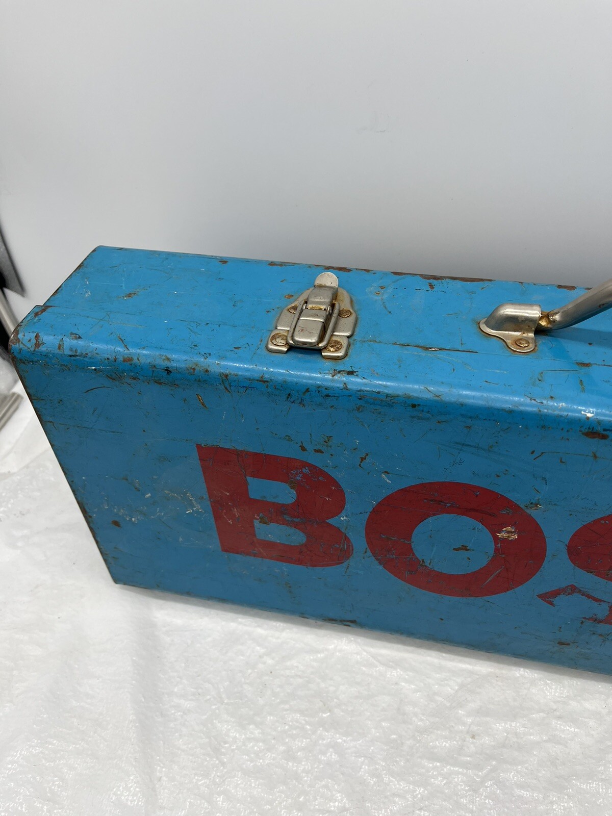 Vintage BOSCH Reciprocating Saw CASE ONLY Metal Box w/Handle & Clasps