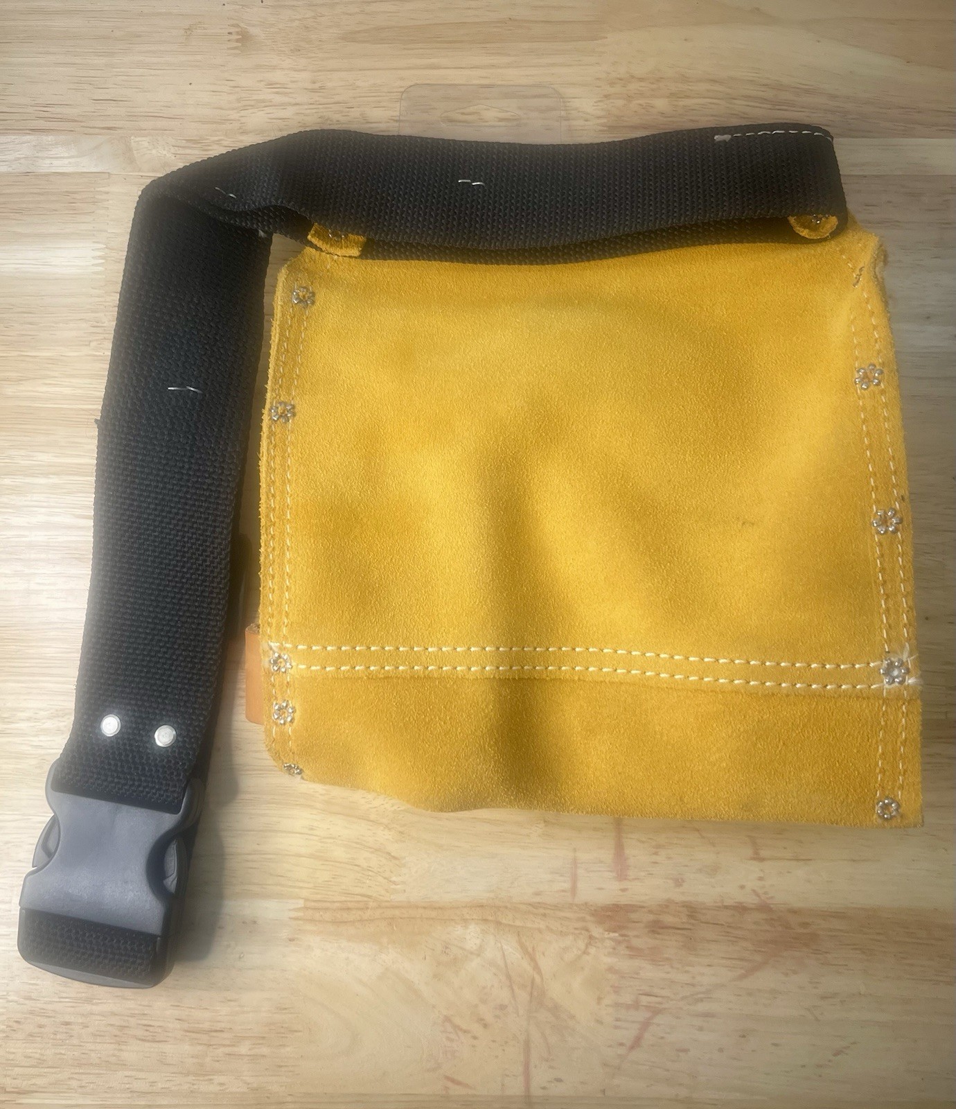 Craftsman Heavy Duty Suede Leather 5 Pocket Nail Tool Pouch Polyweb Belt 940640