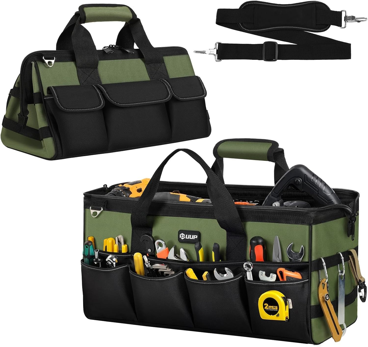 Large Capacity Tool Organizer Bag with Shoulder Strap