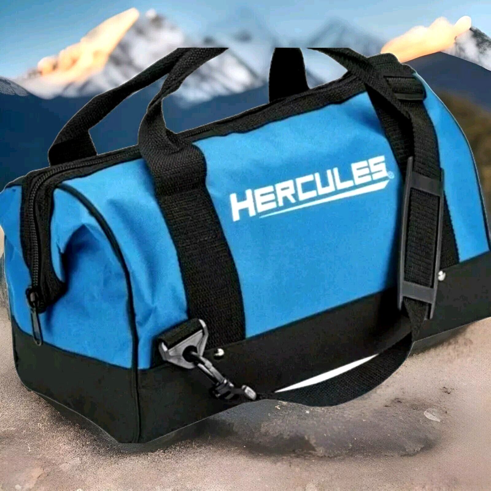 Heavy Duty Tool Bag Hercules 16 In. Wide Mouth With 6 Pockets Tear Resistant