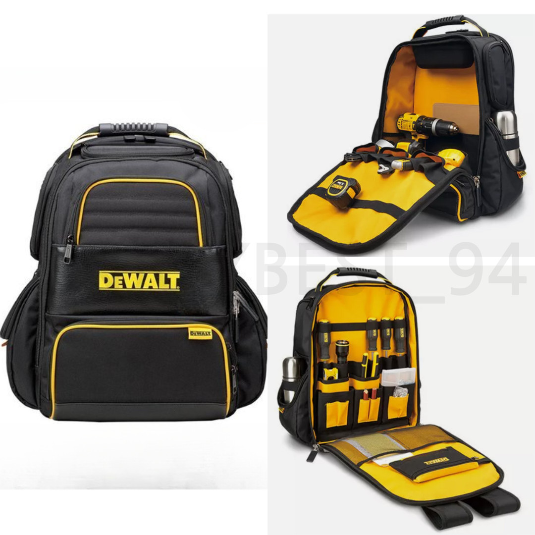 Genuine DeWalt Work Hand Tool Bag Backpack Rucksack Storage 76 Pocket DWST82927