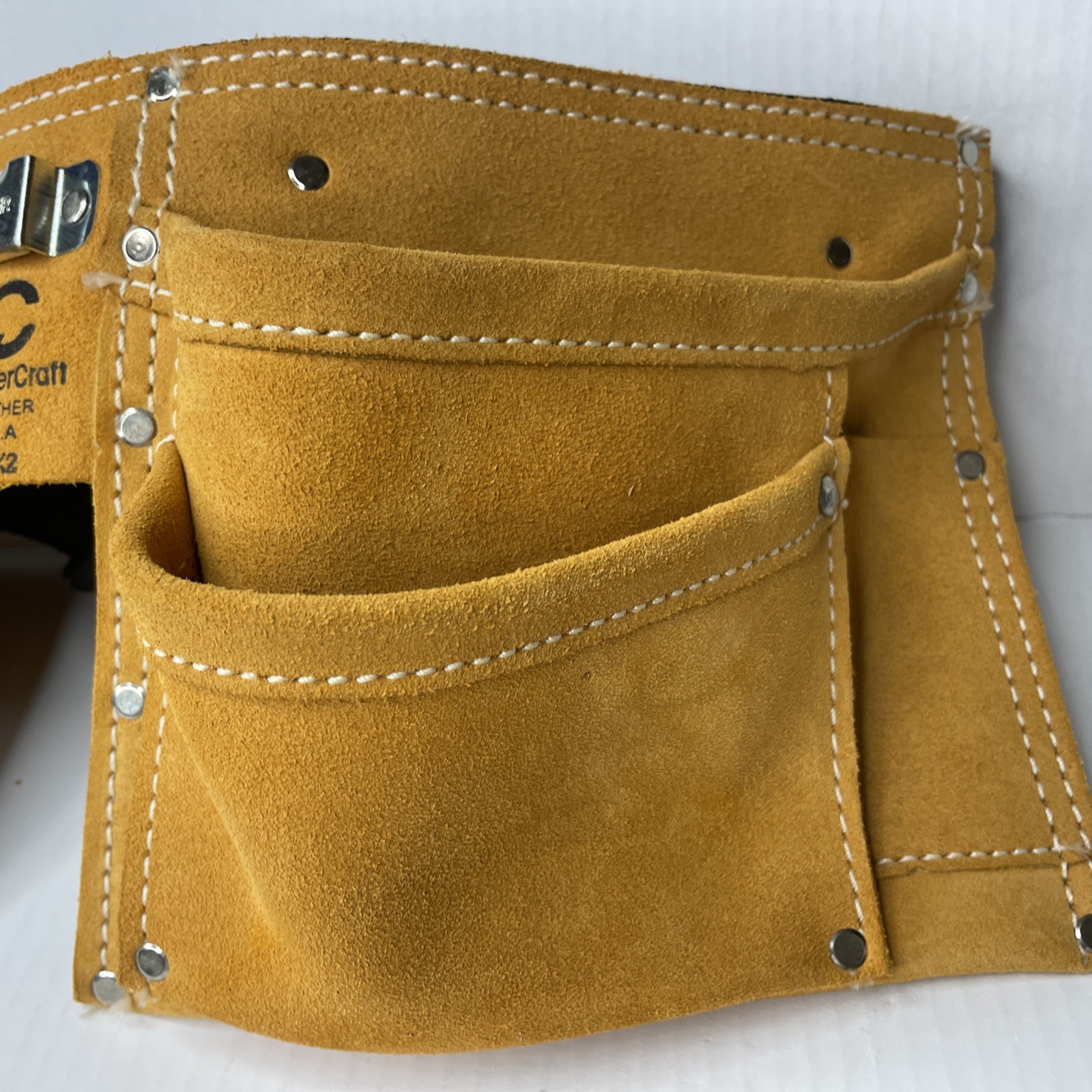 Custom Leather Tool Belt, No 370×2, Adjustable, Preowned Not Used