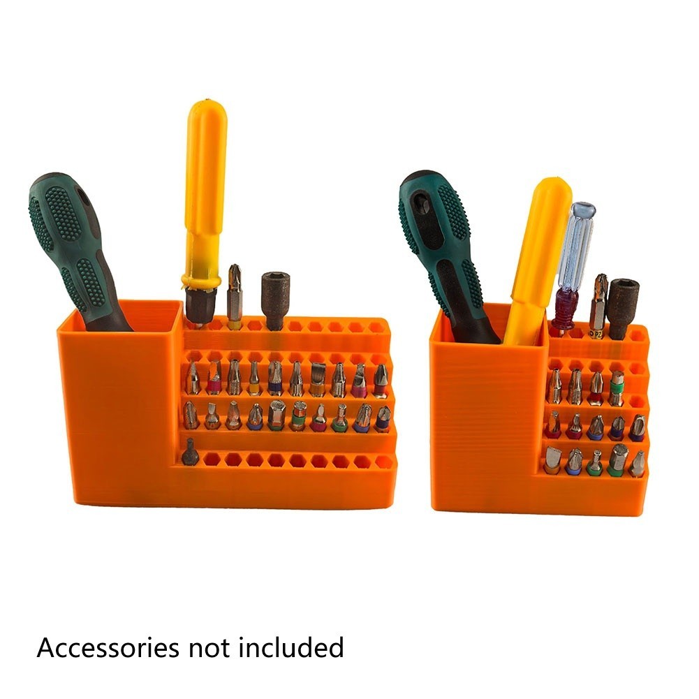 Orange Wall Mount Screwdriver Organizer Heavy Duty 25/50 Hole PP Plastic