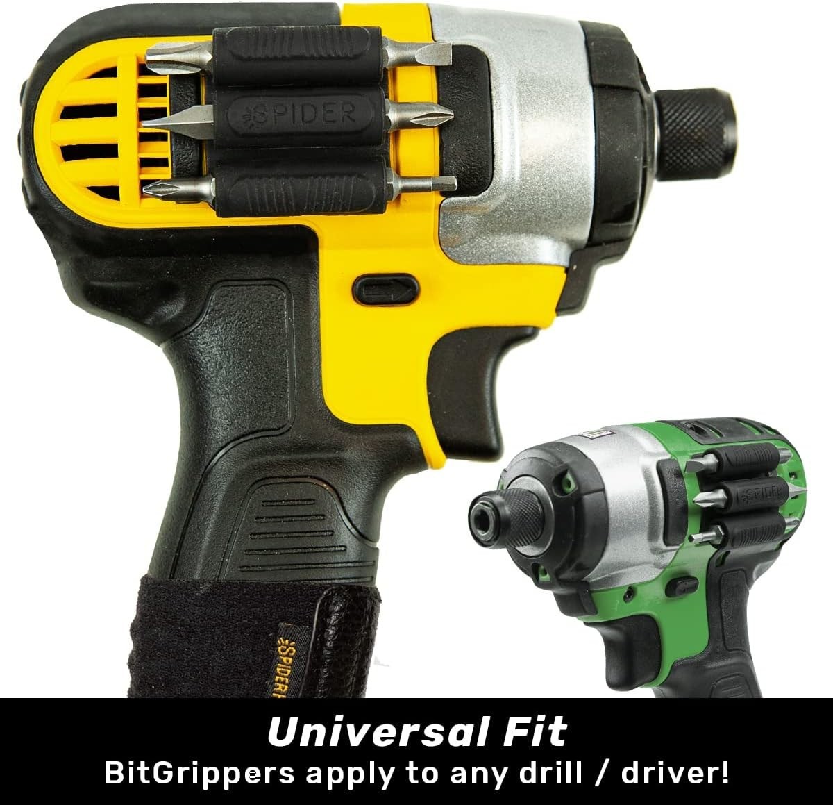 Tool Holster Rubber BitGripper V2 2 Pack Storage for Drill Bits Accessories
