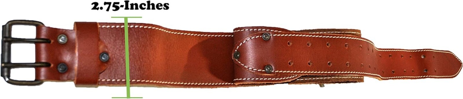 Framer’s Leather Tool Belt – 15 Pocket System, 29-46″ Adjustable