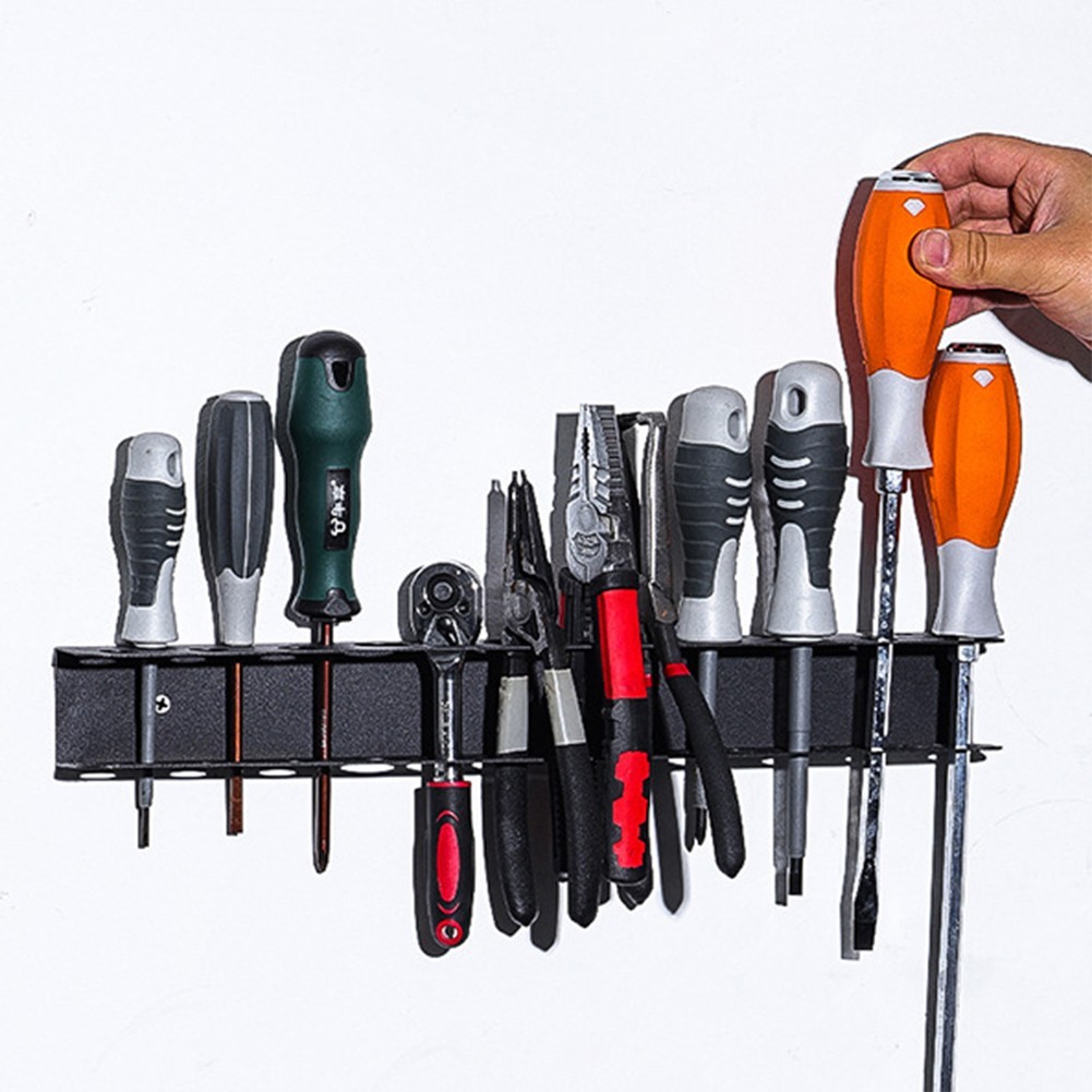 Screwdriver Organizer Rack Wall Mounted Tool Storage Solution for Garage