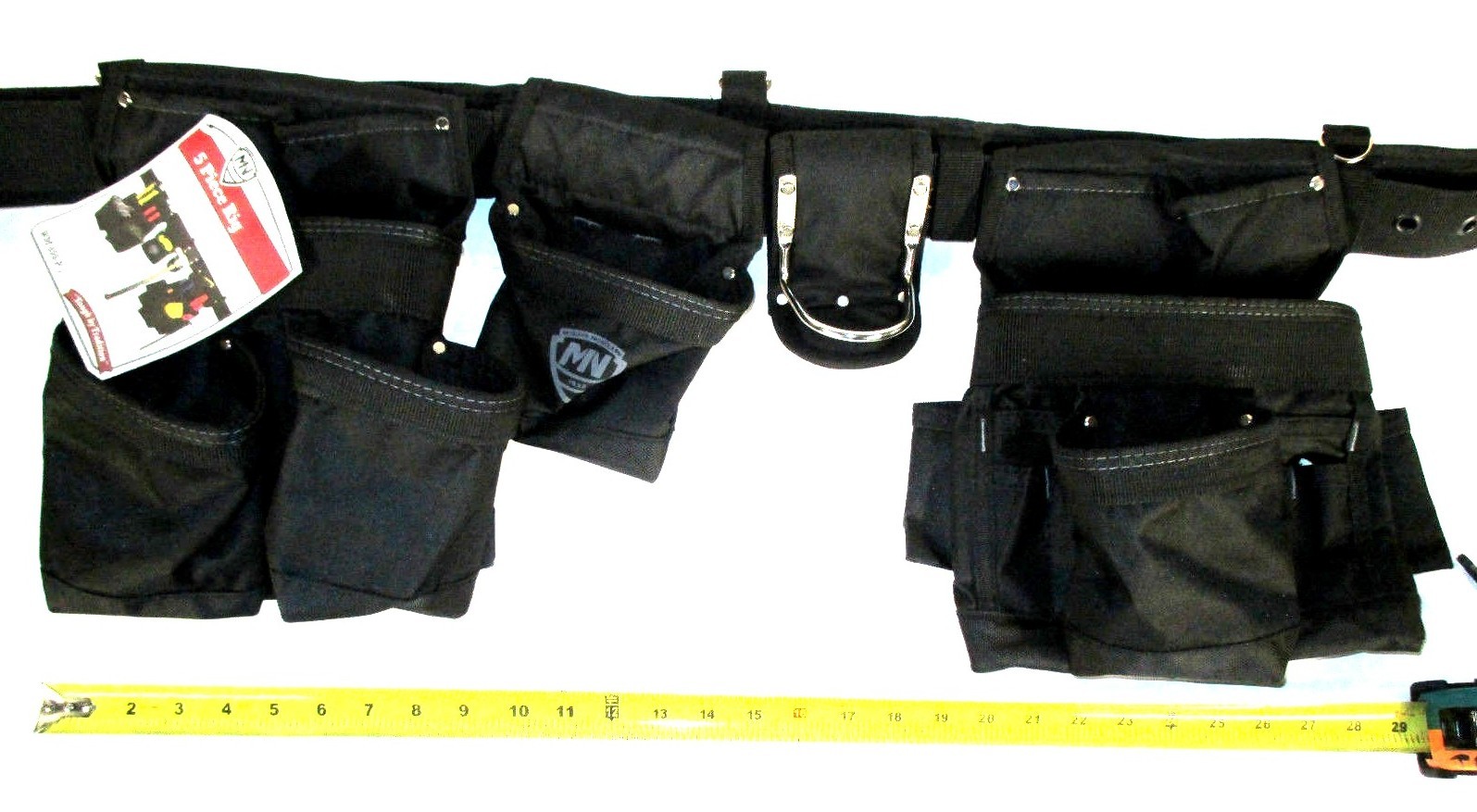 McGuire-Nicholas 5 Piece 13 Pocket Toolbelt Rig Tool Belt Fits Up 50″ Waist NEW!