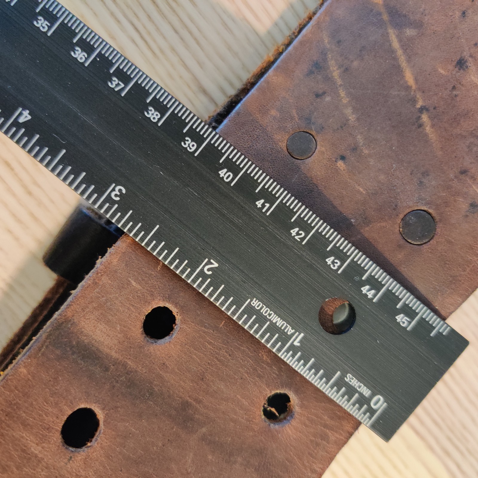 Craftsman 40391 Carpenter Leather Tool Belt 42-46 Tape Measure Holder CLC Pouch