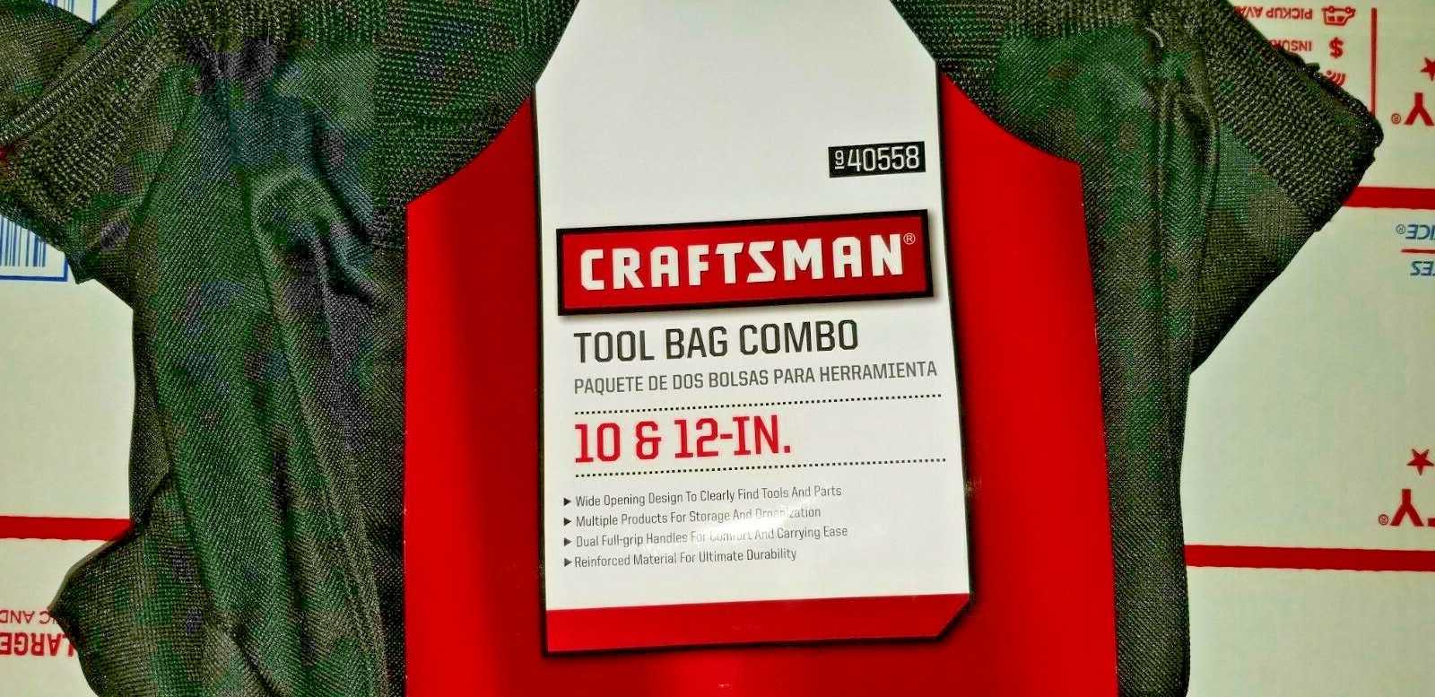 Craftsman Tool Bag 10 12 13 18″ Combo 40558 + 37537, 4 Bags Bolsas Read Info