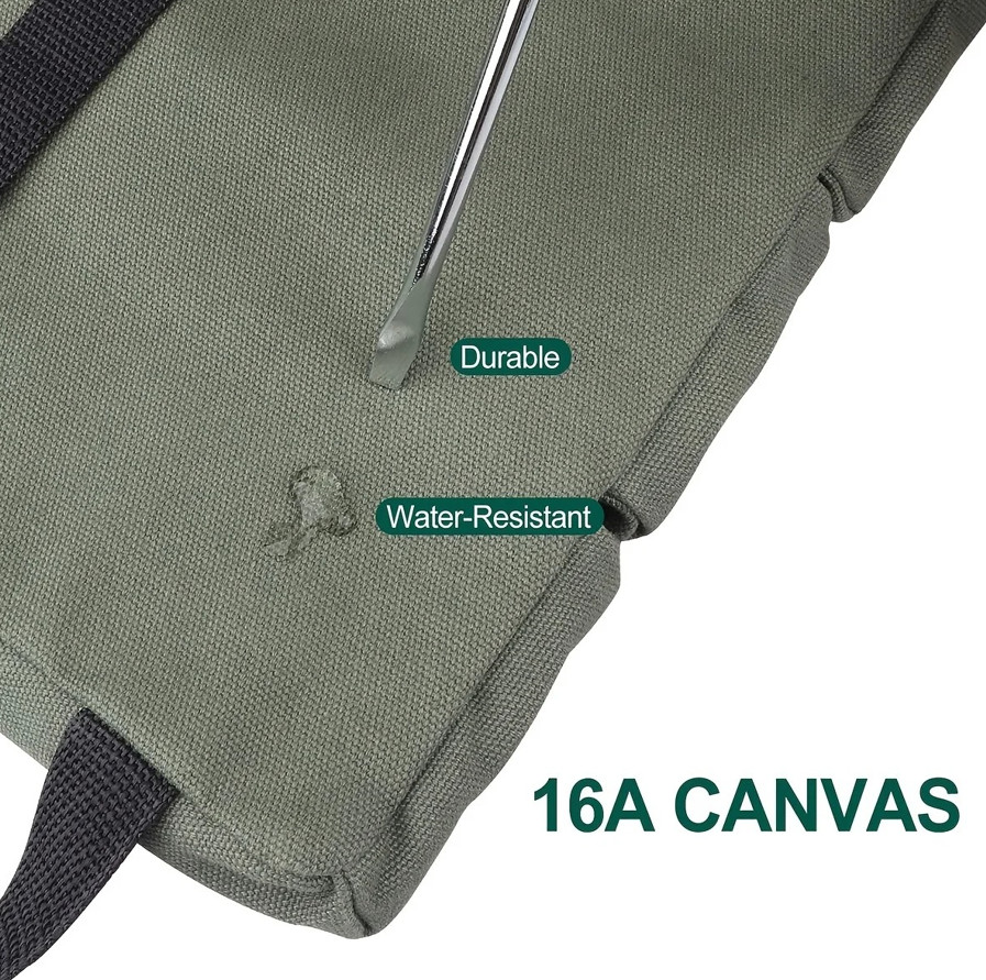 1pc Roll Up Tool Bag Canvas Organizer Pouch for Wrenches First Aid Storage – NEW