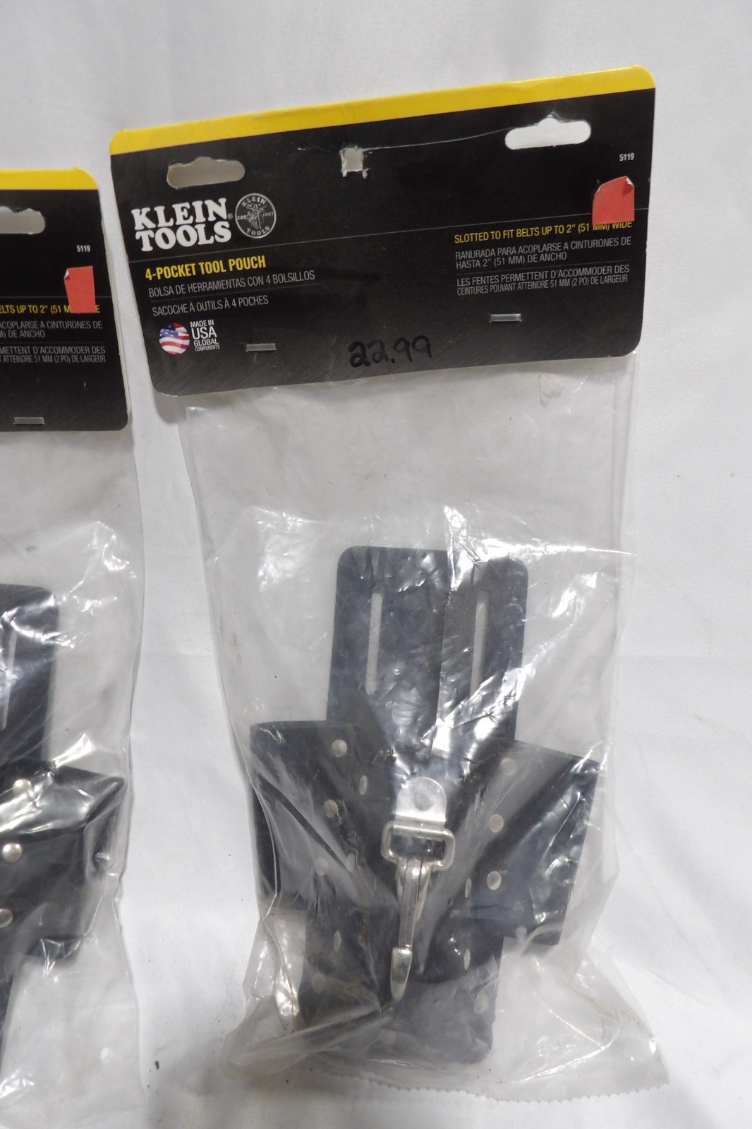 Set of Two- Klein 4 pocket tool pouch-#5119
