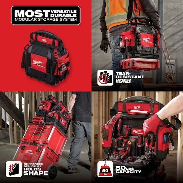 Milwaukee Tool 48-22-8316 Packout 15″ Structured Tool Bag
