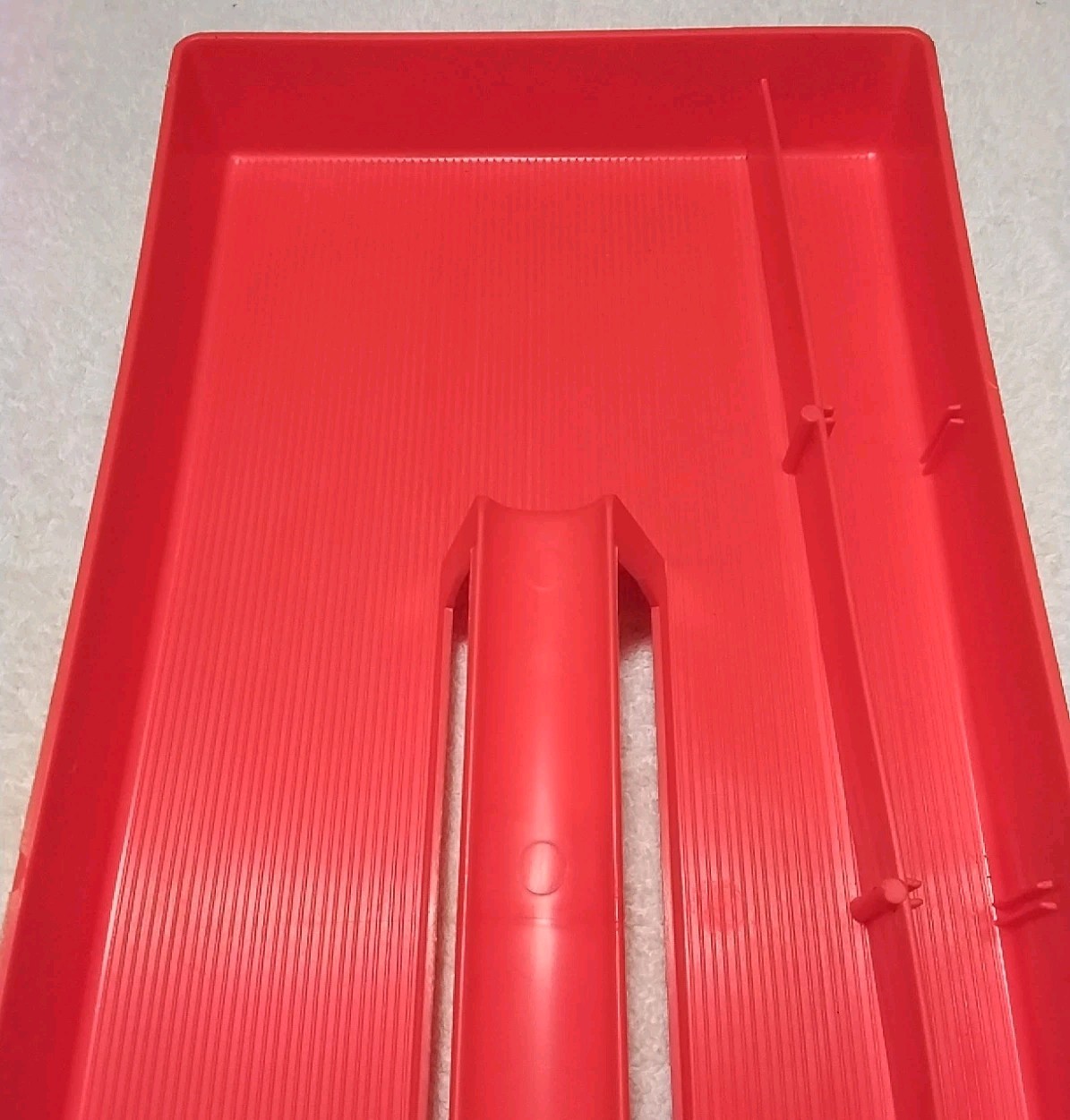 ORANGE PLASTIC UTILITY TOTE 18″×8-1/2″×2″ » HEAVY DUTY «