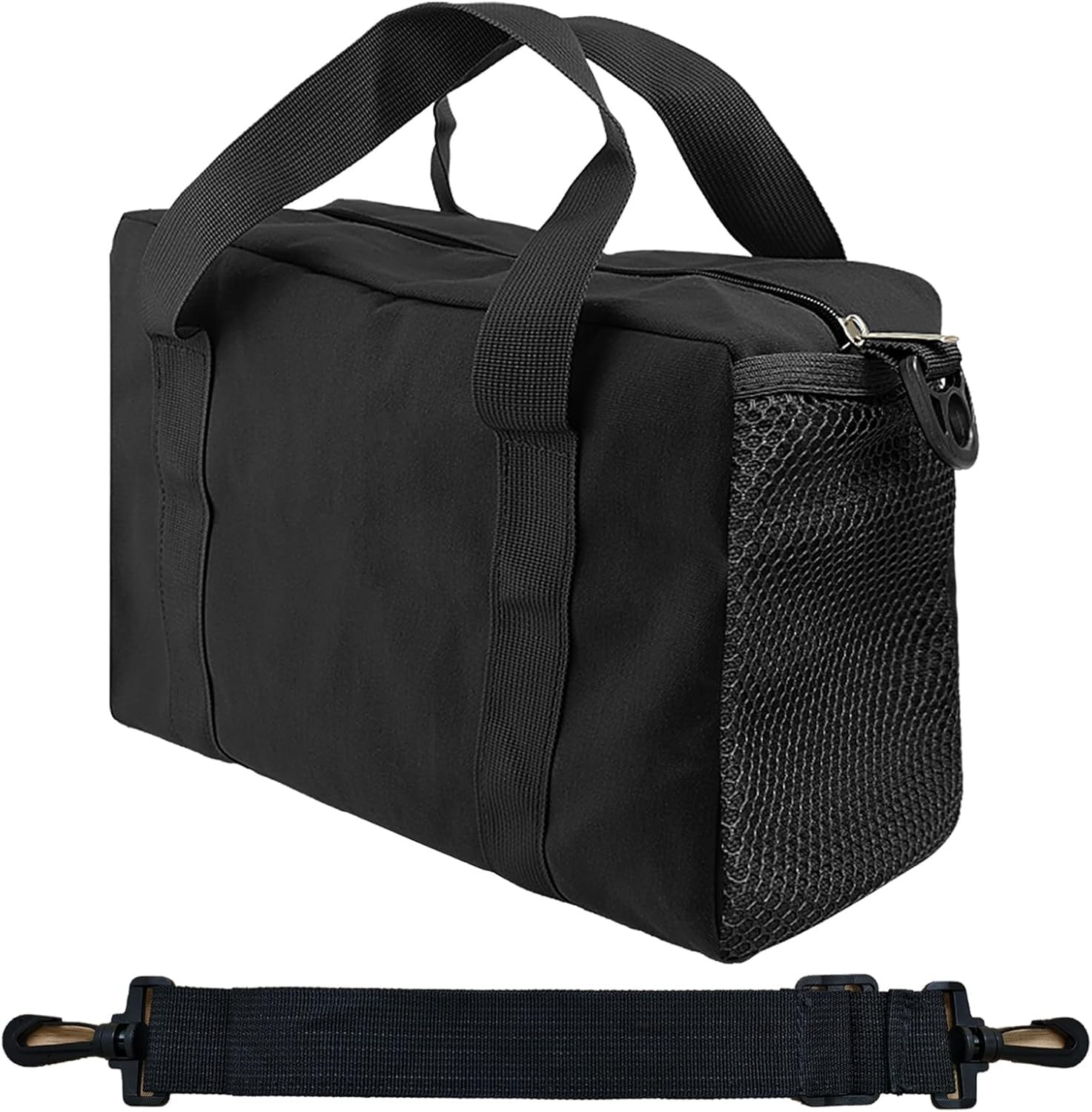 Small Tool Bag,Close Top Wide Mouth Tool Organizer Bag,Large Capacity Tool Ba…