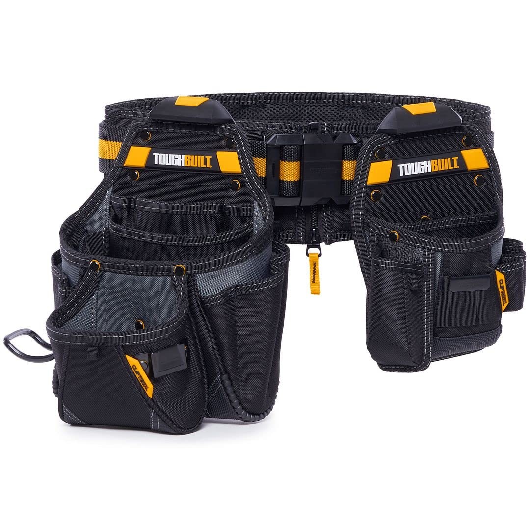 TOUGHBUILT CLIPTECH SERIES 3-PIECE HANDYMAN TOOL BELT SET TB-CT-111-CP BLK