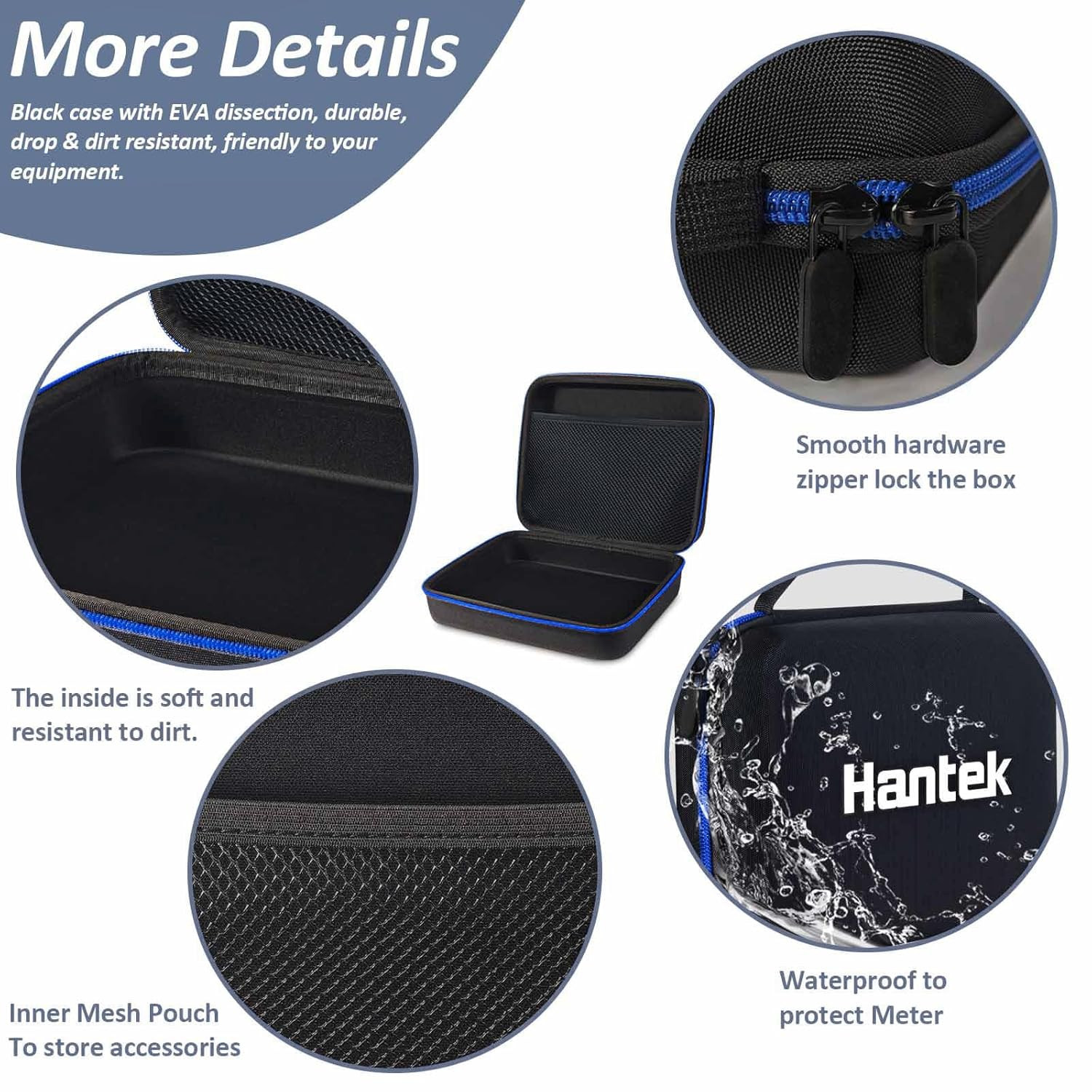 Hantek Universal EVA Protective Hard Tool Case 11 Inches for Oscilloscope Multim