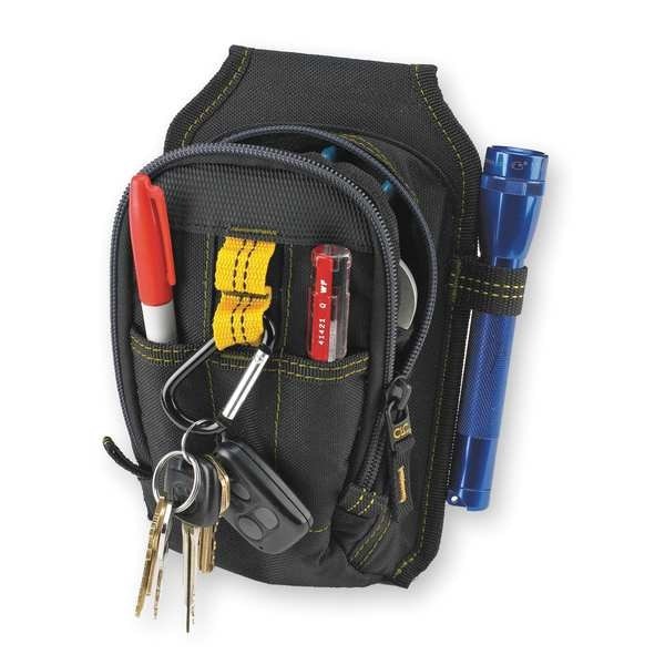 Clc Work Gear 1504 Tool Pouch, Tool Pouch, Black, Polyester, 9 Pockets