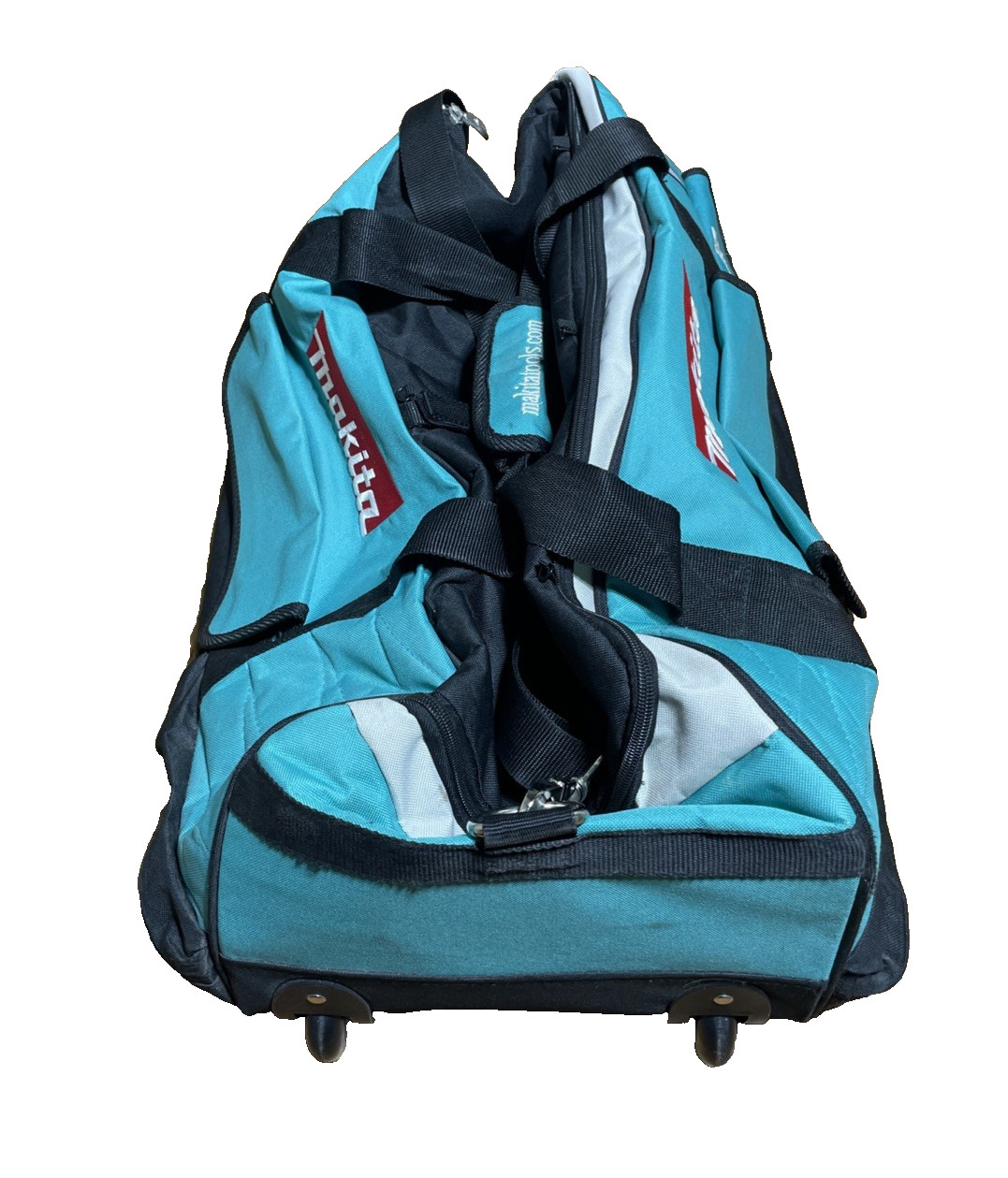 Makita Rolling Tool Bag 26” Teal Black LXT Wheeled Contractor Bag Telescoping Ha