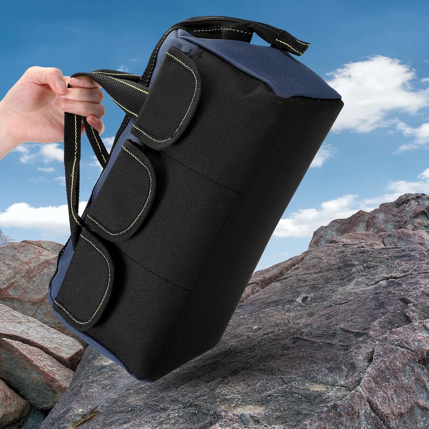 Sanwuta 3 Pack Tool Bag for Men with Waterproof Hard Bottom