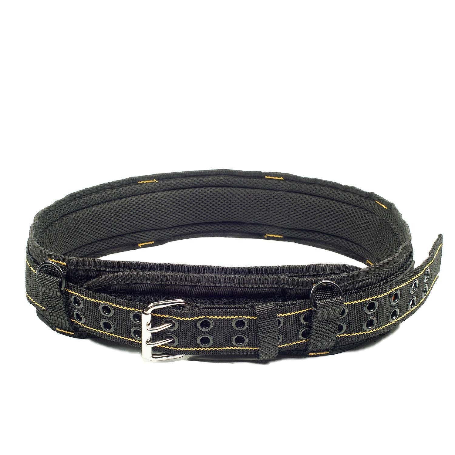 3 Inch Padded Tool Belt Heavy Duty Work Belt Yellow and Black Carpenter