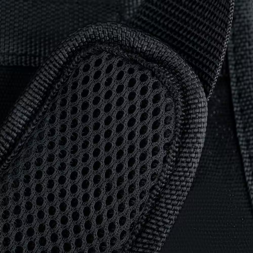 23 In. 16-Pocket Black Canvas Bib Tool Work Apron