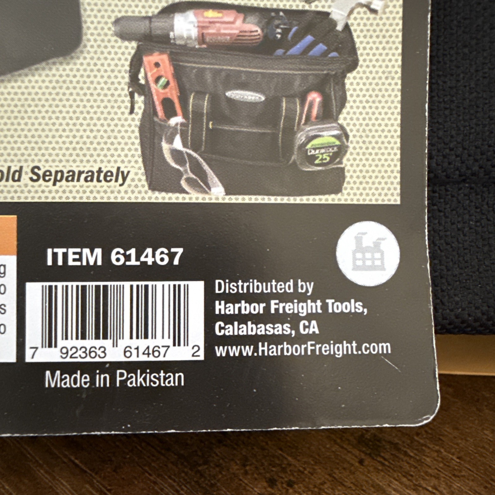 VOYAGER 12 in. Heavy Duty Tool Bag 21 Pockets 24 Lb Capacity Black #61467 NWT